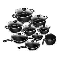 Conjunto 9 Peças Patolux Antiaderente Preto Foto  mini 1