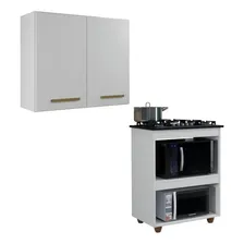 Conjunto Armário Aéreo De Cozinha E Balcão Para Ahwt Foto mini 1