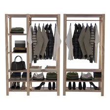 Conjunto Armarios P/ Organização Praticá Cor Pinus Foto mini 2