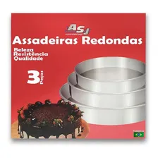 Conjunto Assadeiras Redondas 3 Peças Asj Foto mini 2