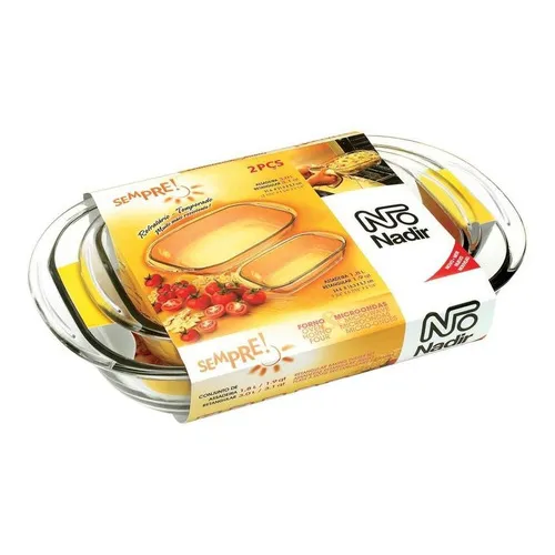 Conjunto Assadeiras Retangular 2 Pecas 391 Foto 1
