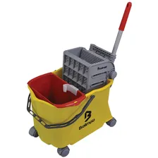 Conjunto Balde Com Espremedor Doblô 20 Flex Bralimpia Cor Amarelo Foto  mini 1