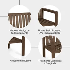 Conjunto Banco 2 Lugares E Poltronas Madeira Maciça Wt Foto mini 3