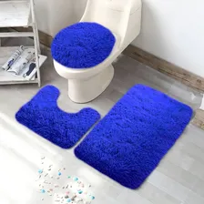 Conjunto Banheiro 3 Peças Azul Jogo Banheiro Luxuoso Foto mini 1
