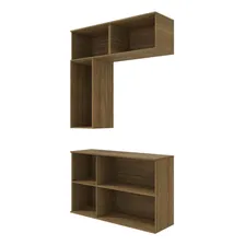 Conjunto Banheiro Kappesberg Celeste 4 Pçs Ng/branco 120cm Foto mini  3
