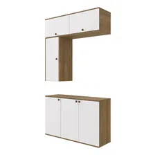 Conjunto Banheiro Kappesberg Celeste 4 Pçs Ng/branco 120cm Foto mini  2