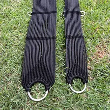 Conjunto Barrigueira E Cilha Seda Argolas Inox Cavalo Burro Cor Preto Foto mini 1