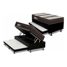 Conjunto Baú-cama+auxiliar+colchão Ortobom Light Solteiro 88 Foto mini 1