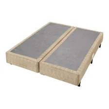 Conjunto Box King Espuma D33 Clinoflex Bambu 193x203x61cm Cor Bege Foto mini 4