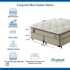 Conjunto Box Queen Mola Probel Siena Foto mini 2