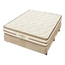 Conjunto Box Viuva Espuma D33 Clinoflex Bambu 128x188x61cm Cor Bege Foto mini 1