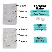 Conjunto Brincos Prata 925 Pura Tarraxa Baby Com Certificado Foto mini 4