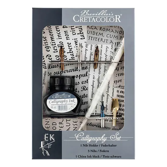 Conjunto Caligrafia Caneta Tinteiro 431 20 Cretacolor Foto 1