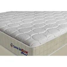 Conjunto cama box king com molas ensacadas Cama inBox Conjunto Cloud bege 193x203x67 Foto mini 4