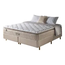 Conjunto Cama Box Queen Size Molas Ensacadas Cincinnati Foto mini 1