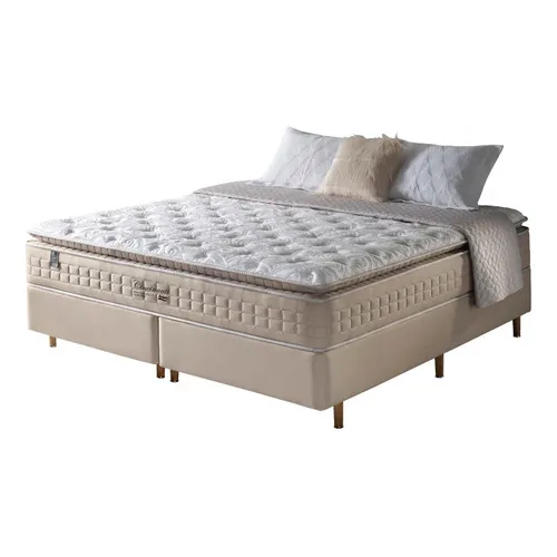 Conjunto Cama Box Queen Size Molas Ensacadas Cincinnati Foto 1