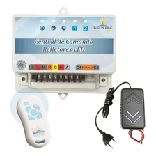Conjunto Central Comando Rítmica Iluminação Piscina Led Rgb Foto  mini 1