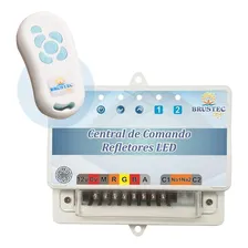 Conjunto Central Comando Rítmica Iluminação Piscina Led Rgb Foto mini  2