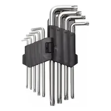 Conjunto Chaves Torx Aço Cromo Vanadio 9 Peças T10 A T50 Cor Prateado Foto mini 1