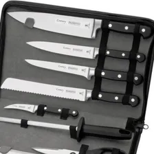 Conjunto Chef Inox Para Cortar 10 Peças Century Tramontina Cor Preto Foto mini  3