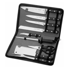 Conjunto Chef Inox Para Cortar 10 Peças Century Tramontina Cor Preto Foto mini  2