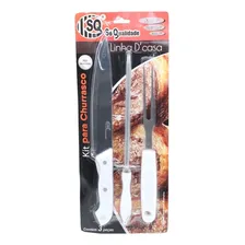 Conjunto Churrasqueiro Churrasco Faca Garfo Chaira Cozinha Foto mini 3