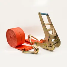 Conjunto Cinta Catraca M贸vel 100mm 10ton X 9m Gancho J Cor Laranja Foto mini 3