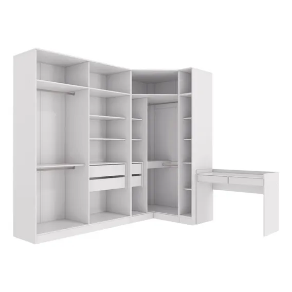 Conjunto Closet Kappesberg Adapt Branco 4 Pçs 263cm X 235cm Foto 1