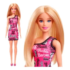 Conjunto Colecionável Casal Bonecos Mattel Brinquedos : Boneca Menina Barbie Loira Fashion Vestido Rosa + Boneco Menino Ken Praia Loiro Foto mini 2