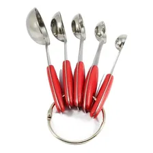 Conjunto Colheres Medidoras Inox 5 Peças Para Receitas Foto mini 2