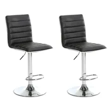 Conjunto Com 2 Banquetas Marilyn Preto Foto  mini 1