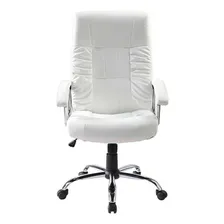 Conjunto Com 2 Cadeiras De Escrit贸rio Presidente Girat贸ri.. Cor Branco Foto mini 4