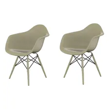 Conjunto Com 2 Cadeiras Eames Arm Dsw Fendi Foto  mini 1