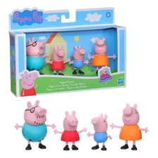 Conjunto Com 4 Bonecos Peppa Pig E FamÃlia Pig Hasbro Foto mini 3