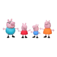 Conjunto Com 4 Bonecos Peppa Pig E FamÃlia Pig Hasbro Foto mini 4