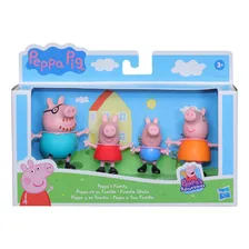 Conjunto Com 4 Bonecos Peppa Pig E FamÃlia Pig Hasbro Foto mini 1