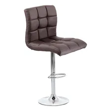 Conjunto Com 6 Banquetas Girat贸rias Fitz Marrom Escuro Foto mini 3