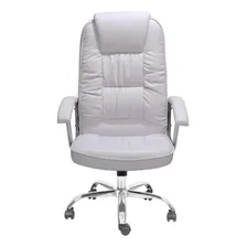 Conjunto Com 6 Cadeiras De Escritório Presidente Giratóri.. Cor Branco Foto mini  3