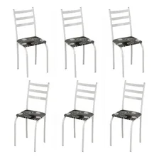 Conjunto Com 6 Cadeiras Maraba Branco Paraopeba Teixeira Foto mini 1