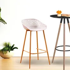 Conjunto Com 8 Banquetas Alta Com Encosto E Apoio Para Pés Foto mini 3