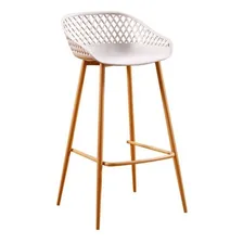 Conjunto Com 8 Banquetas Alta Com Encosto E Apoio Para Pés Foto mini 2