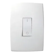 Conjunto Com Interruptor Bipolar Simples 4x2 Branco Foto mini 1
