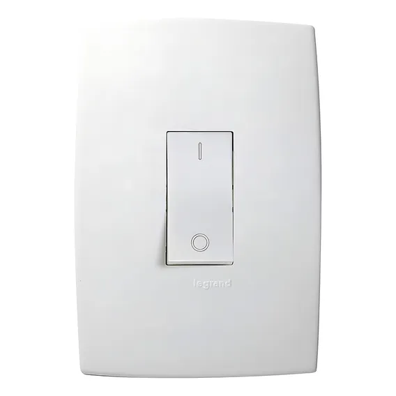 Conjunto Com Interruptor Bipolar Simples 4x2 Branco Foto 1