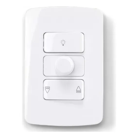 Conjunto Controle Para Ventilador Teto Bivolt Branco Foto 1
