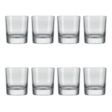 Conjunto Copos 8 Peças Vidro Baixo 310ml Whisky Drink Nadir Cor Transparente Foto mini 4