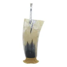 Conjunto Cuia Chifre +bomba Tradicional Para Terere Erva Foto mini 4