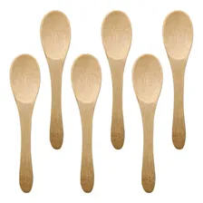 Conjunto De 12 Mini Colheres De Bambu - Oikos Cabo Natural Foto  mini 1