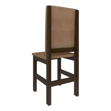 Conjunto De 2 Cadeiras Mistic Suede Tabaco Foto mini  2