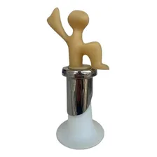 Conjunto De 2 Tampas Rolha Vinho Champagne Amarelo Bugatti Foto mini 4