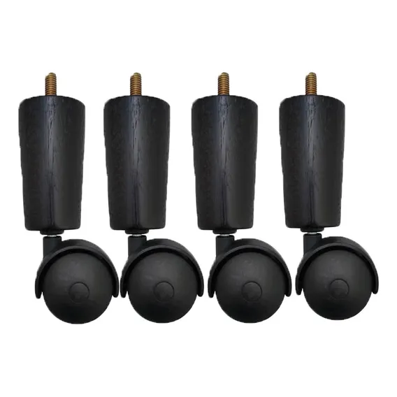 Conjunto De 4 Pés Cama Box Solteiro Casal Pés Para Móveis Foto 1